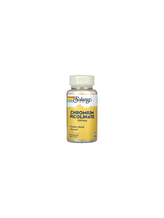 PICOLINATO CROMO 200MG 50 COMPRIMIDOS SOLARAY
