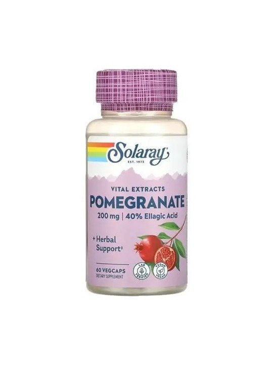 POMEGRANATE 200 MG  60 CAPSULAS - SOLARAY