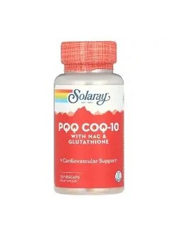 PQQ COQ-10 NAC& GLUTATHIONE 30 CAPSULAS SOLARAY