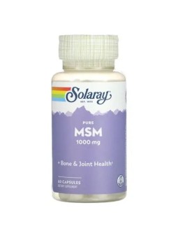 PURE MSM 1000 MG 60 CAPSULAS SOLARAY