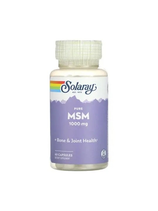 PURE MSM 1000 MG 60 CAPSULAS SOLARAY