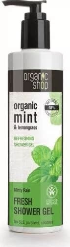 GEL DUCHA MINTY RAIN MENTA Y LEMONGRASS 280 ML ORGANIC SHOP