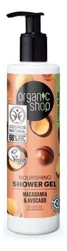 GEL DE DUCHA MACADAMIA Y AGUACATE ORGANIC SHOP 280 ML