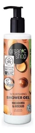 GEL DE DUCHA MACADAMIA Y AGUACATE ORGANIC SHOP 280 ML