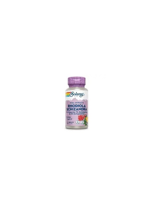 RHODIOLA & SCHIZANDRA 500 MG 60 CAPSULAS SOLARAY
