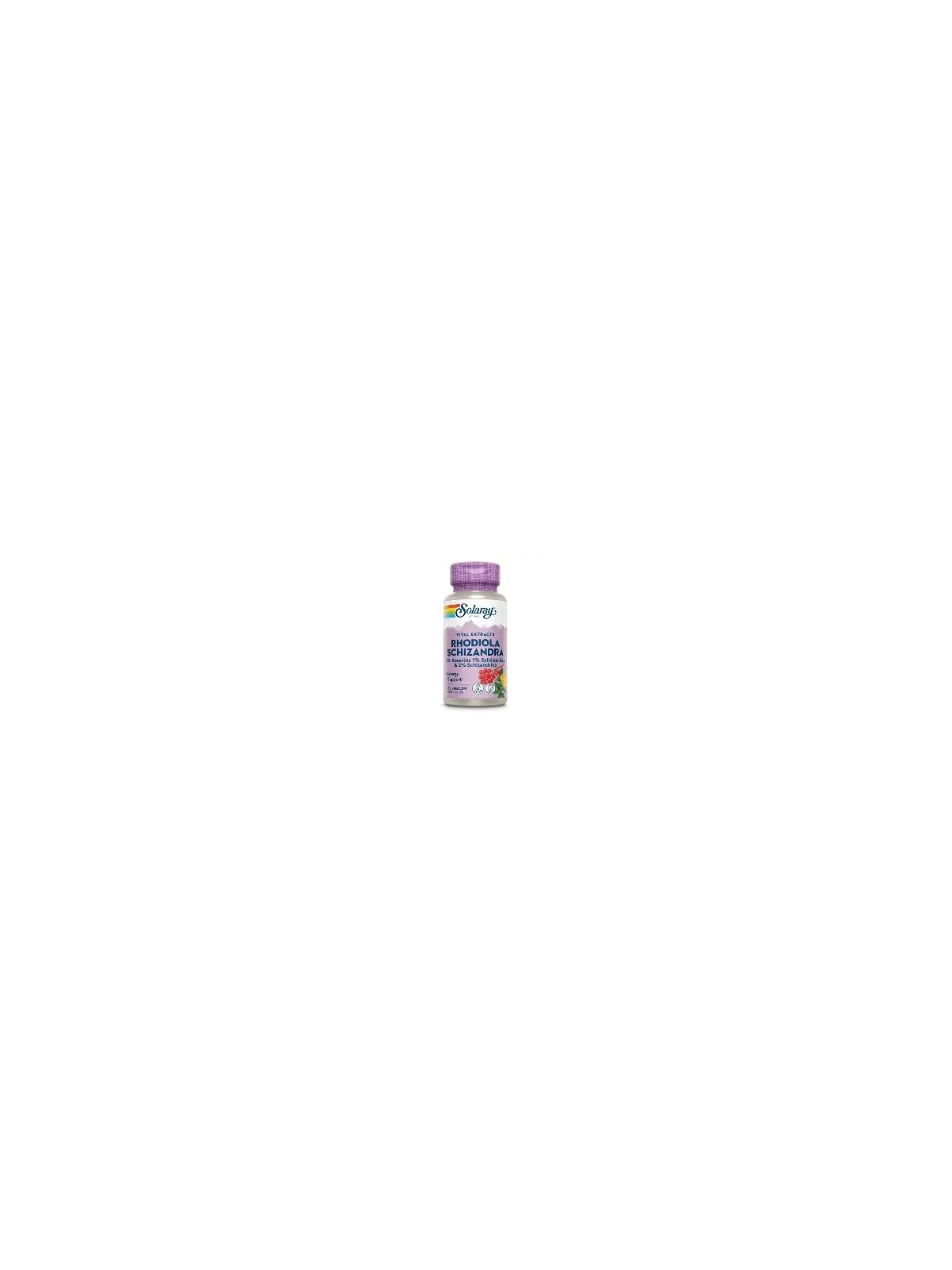 RHODIOLA & SCHIZANDRA 500 MG 60 CAPSULAS SOLARAY