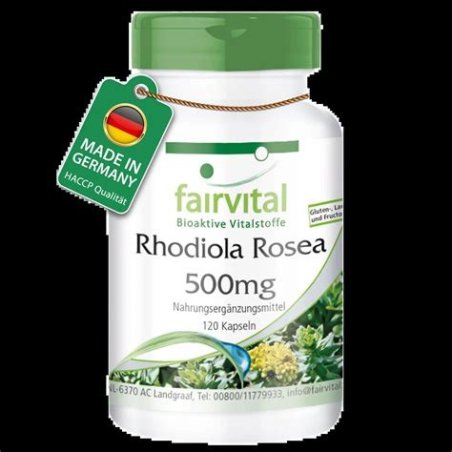 RODIOLA ROSEA 120 CAPSULAS 500 MG FAIRVITAL