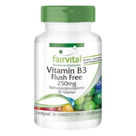 VITAMIN B3 FLUSH FREE NIACIN FAIRVITAL 90 CAPSULAS