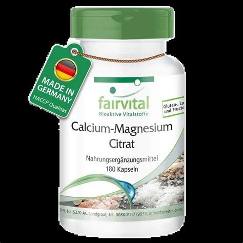 CITRATO DE CALCIO Y MAGNESIO 180 CAPSULAS FAIRVITAL