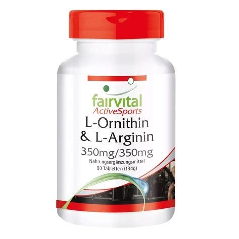 L-ORNITHIN & L-ARGININ 350MG/350 MG 90 TABLETAS FAIRVITAL