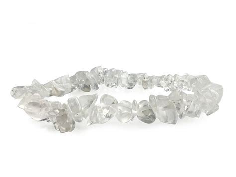 PULSERA CUARZO BLANCO CHIPS