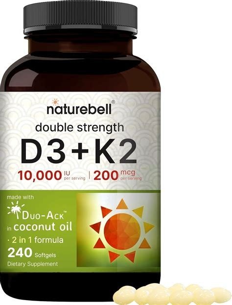 VITAMINA D3 Y K2 10.000 UI 90 CAPSULAS FAIRVITAL