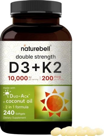 VITAMINA D3 Y K2 10.000 UI 90 CAPSULAS FAIRVITAL