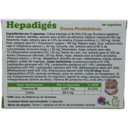 HEPADIGES DETOX-PROBIOTIC 60 CAPSULAS DIS