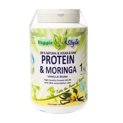 RAW PROTEINA Y MORINGA VAINILLA 1 KG VEGGIE STYLE
