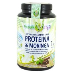 RAW PROTEINA Y MORINGA CACAO 1 KG VEGGIE STYLE