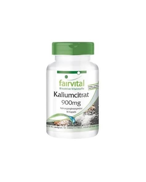 CITRATO DE POTASIO 300 MG 90 CAPSULAS FAIRVITAL