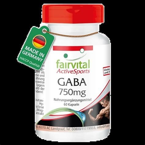 GABA 750MG 60 CAPSULAS FAIRVITAL