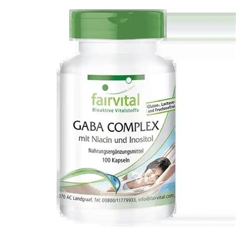 GABA COMPLEX CON NIACINA E INOSITOL 100 CAPSULAS FAIRVITAL