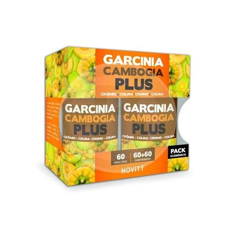 PACK GARCINIA CAMBOGIA PLUS 60+60 COMPRIMIDOS NOVITY