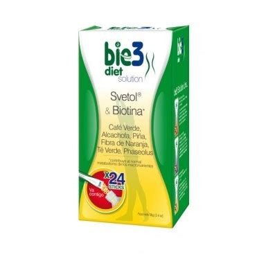 BIE3 DIET SOLUTION 24 STICKS STEVIOL + BIOTINA