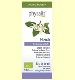 ACEITE ESENCIAL DE NEROLI PHYSALIS 10 ML