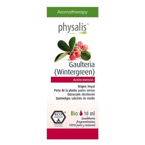 ACEITE ESENCIAL DE GAULTERIA (WINTERGREEN)BIO 10ML PHYSALIS