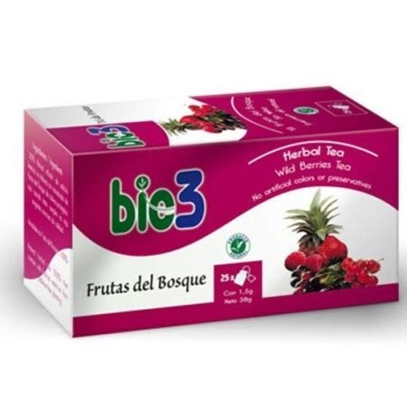BIE 3 FRUTAS BOSQUE INFUSION 25 BOLSITAS