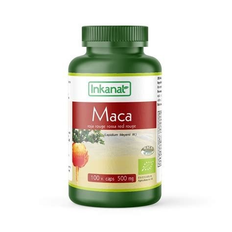 MACA ROJA 100 CAPSULAS 500 MG INKANAT
