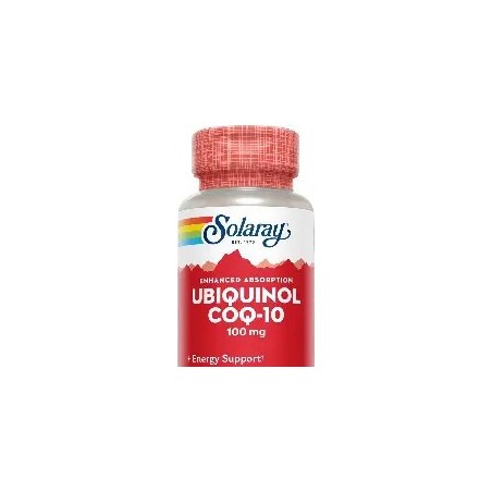 UBIQUINOL COQ-10, 100MG 30 CAPSULAS SOLARAY