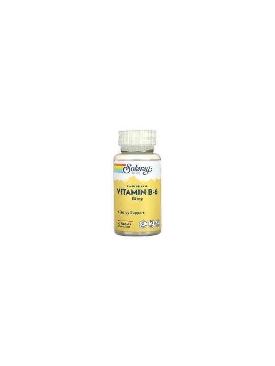 VITAMINA B-6, 50MG 60 CAPSULAS SOLARAY