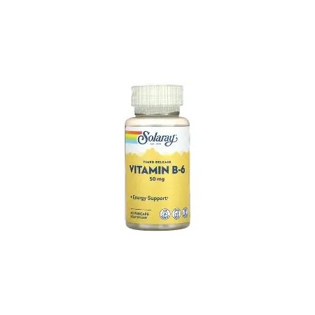 VITAMINA B-6, 50MG 60 CAPSULAS SOLARAY