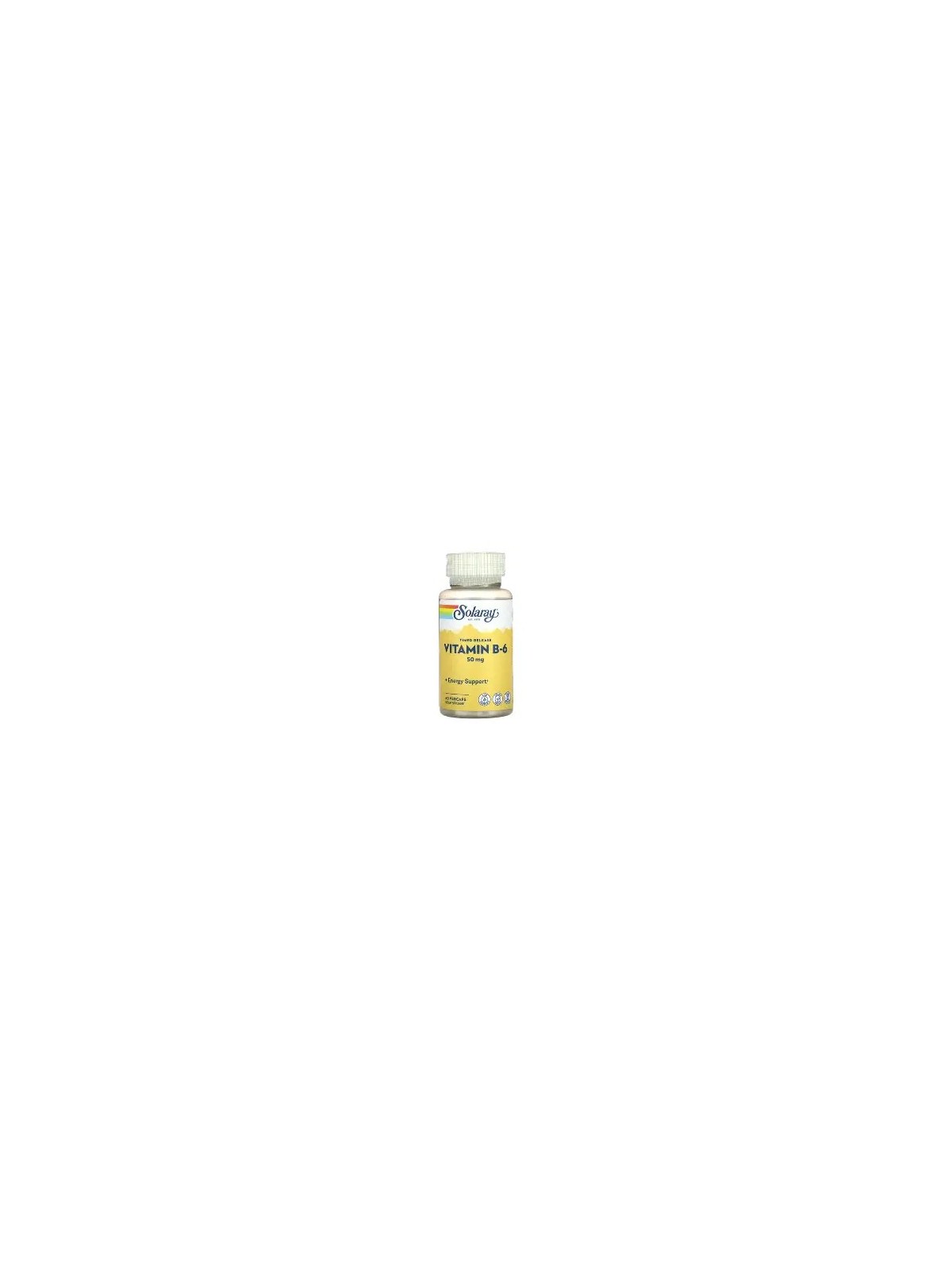 VITAMINA B-6, 50MG 60 CAPSULAS SOLARAY