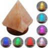 LAMPARA DE SAL DEL HIMALAYA USB PIRAMIDE CON LINEAS MULTICOLOR