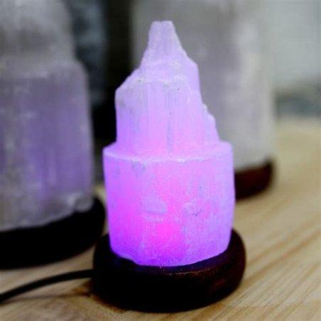 LAMPARA DE SELENITA CATEDRAL USB MULTICOLOR