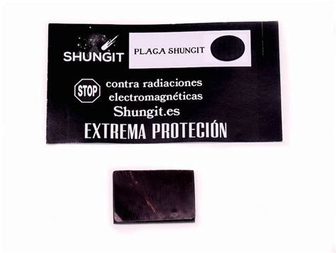 PLACA SHUNGIT PROTECTORA MOVILES RECTANGULAR