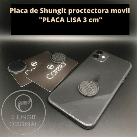 PLACA SHUNGIT PROTECTORA MOVILES REDONDA
