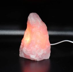 LAMPARA DE CUARZO ROSA