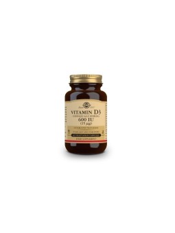 VITAMINA D3 600UI (15MCG) 60 CAPSULAS SOLGAR