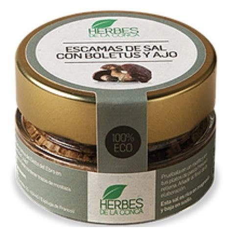 ESCAMAS DE SAL CON BOLETUS Y AJO HERBES DE LA CONCA