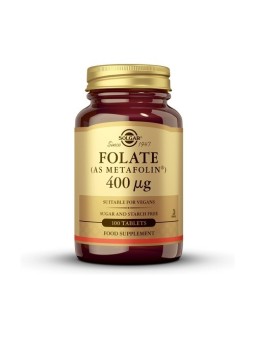 FOLATO (METAFOLIN) 400MCG SOLGAR  100 TABLETAS