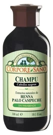 CHAMPU HENNA PALO CAMPECHE 300 ML NEGRO CORPORE SANO