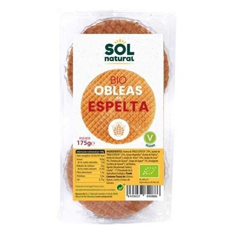 BIO OBLEAS ESPELTA 6 UNDS. SOL NATURAL