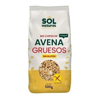COPOS DE AVENA SIN GLUTEN GRUESOS SOL NATURAL 500 G