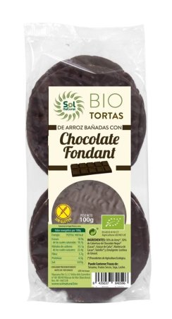 CHOCOLATE FONDANT TORTA ARROZ SOL NATURAL 100 G