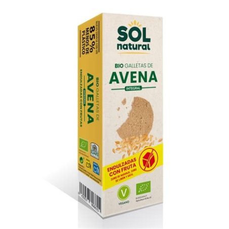 GALLETAS DE AVENA ENDULZADAS CON FRUTAS SOL NATURAL