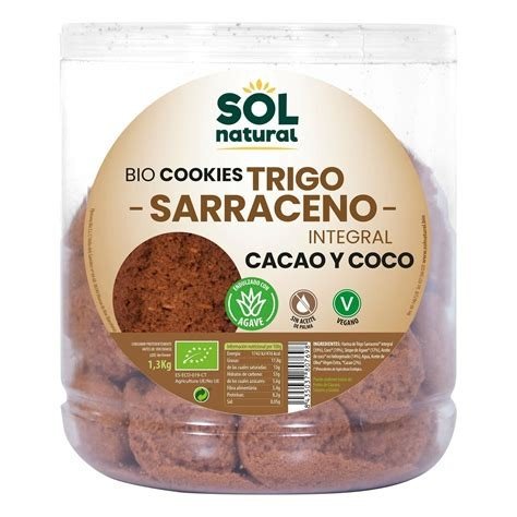 GALLETAS DE TRIGO SARRACENO Y COCO SOL NATURAL 175 G