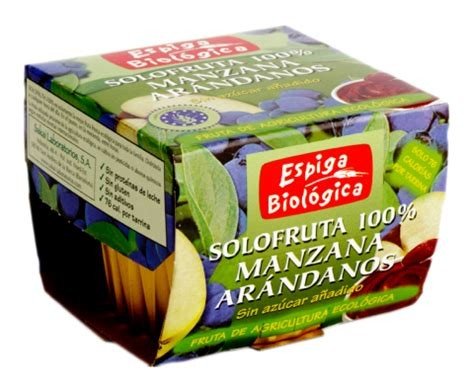 SOLOFRUTA MANZANA ARANDANOS ECO 200 GR ESPIGA BIOLOGICA