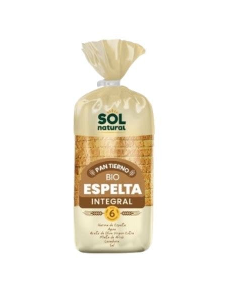 PAN TIERNO MOLDE ESPELTA INTEGRAL 400 G SOL NATURAL