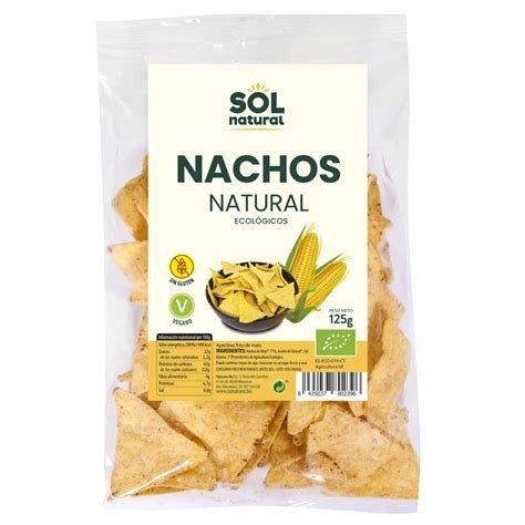 NACHOS MAIZ LEGUMBRES S/G 80GR SOL NATURAL